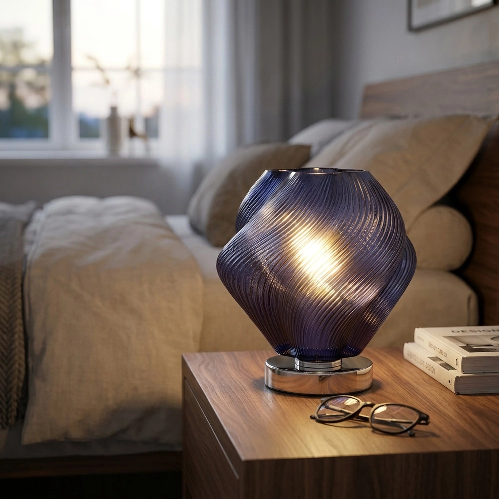 Conception des lampes de table Vicenne bleu Eglo 9008606405251