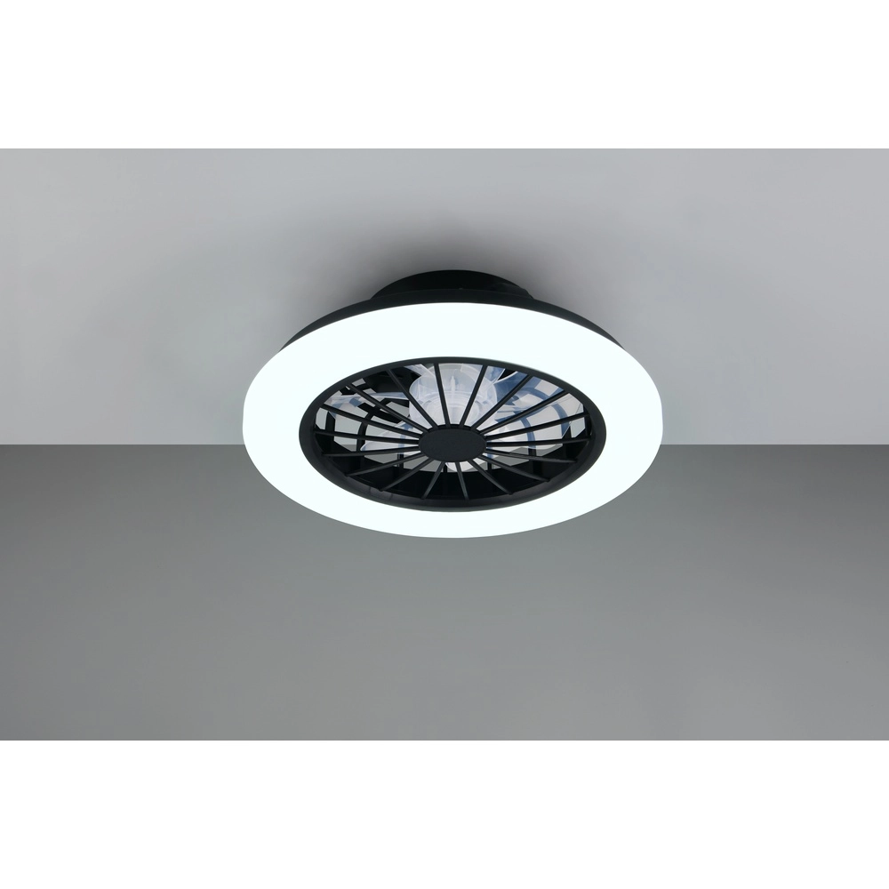 Ventilateur de plafond Rotsund noir Ø 38cm Trio 4017807693164