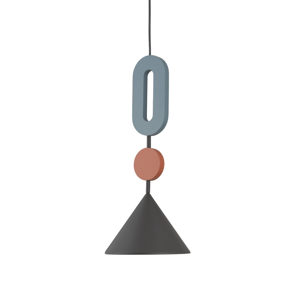 Lampe pendante unique Drops Color bleu umbra Ø 20,5 cm Lyora 5903139120982