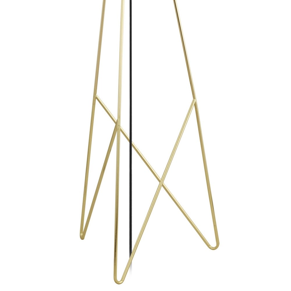 Lampadaire Camporale doré avec abat-jour noir Stars of Light 9002759392314