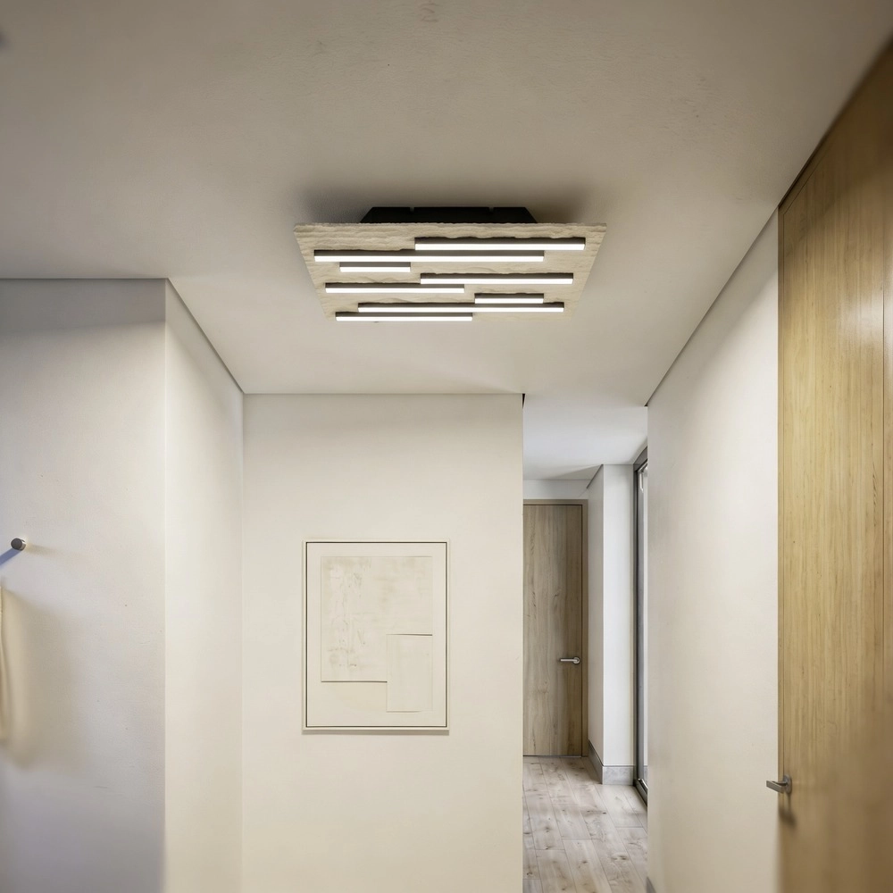 Lampe de plafond Campomarino brun sable 38cm Eglo 9008606408894