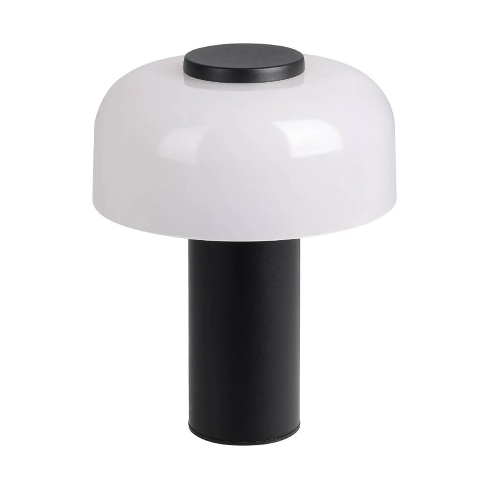 Lampe de table design Ponente noir avec du blanc Lampe de table design Ponente noir avec du blanc