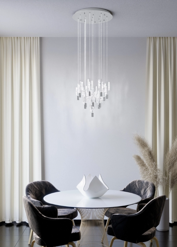 Unique pendant lamp Orihuela chrome 3-step CCT Stars of Light 9008606360093