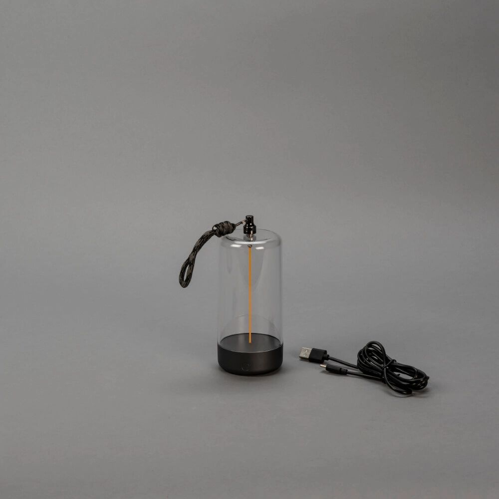 Lampe rechargeable Edison XS anthracite KonstSmide 7318307849370