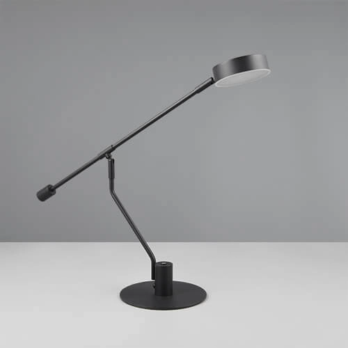 Lampe de bureau LED Manduro noir Trio 4017807615999