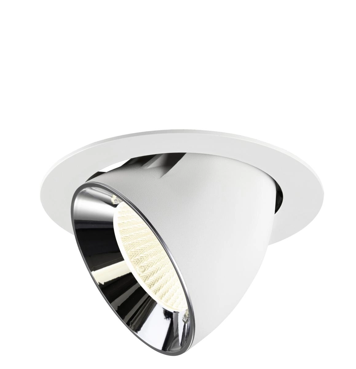 Spot encastré Numinos Gimble XL blanc/chrome 4000K - 40 deg