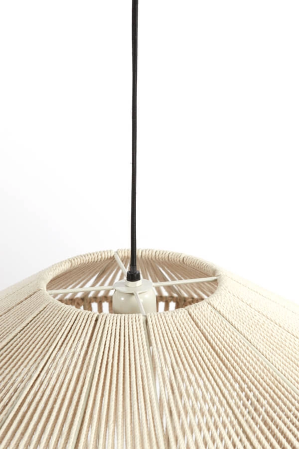 Suspension japandi Felida Ø 53cm crème Light & Living 8717807694357