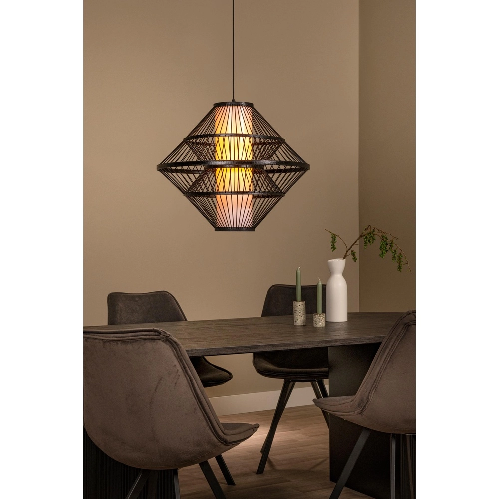 Lampe suspendue Pasquino Ø 60 cm noirs Lucide 5411212212252