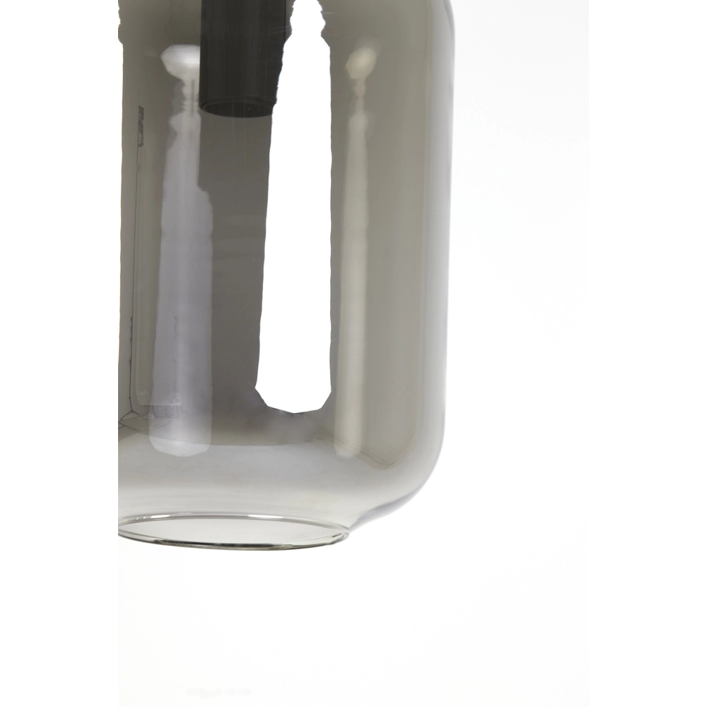 Lampe suspendue en verre fumé Lekar Ø 22cm - 1x E27 Light & Living 8717807636678