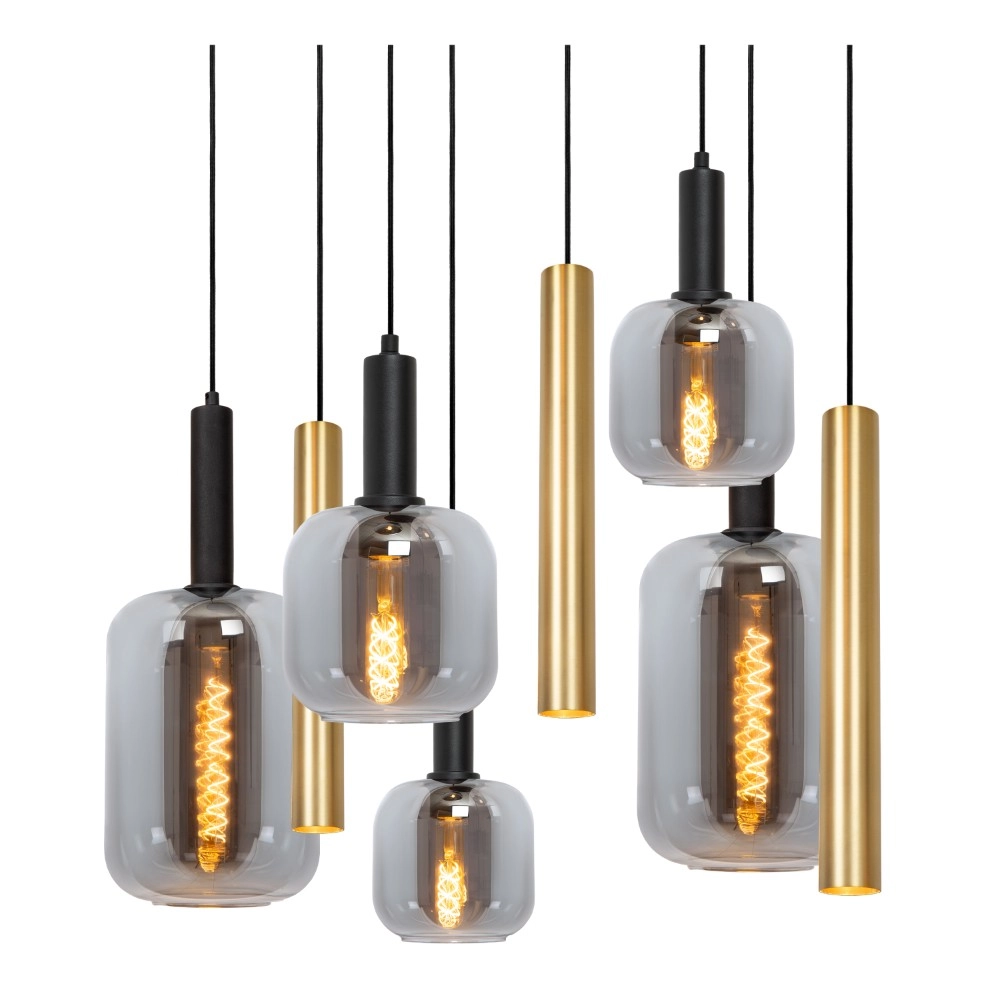 Lampe suspendue Joanet Or 6 lumières Lucide 5411212452931