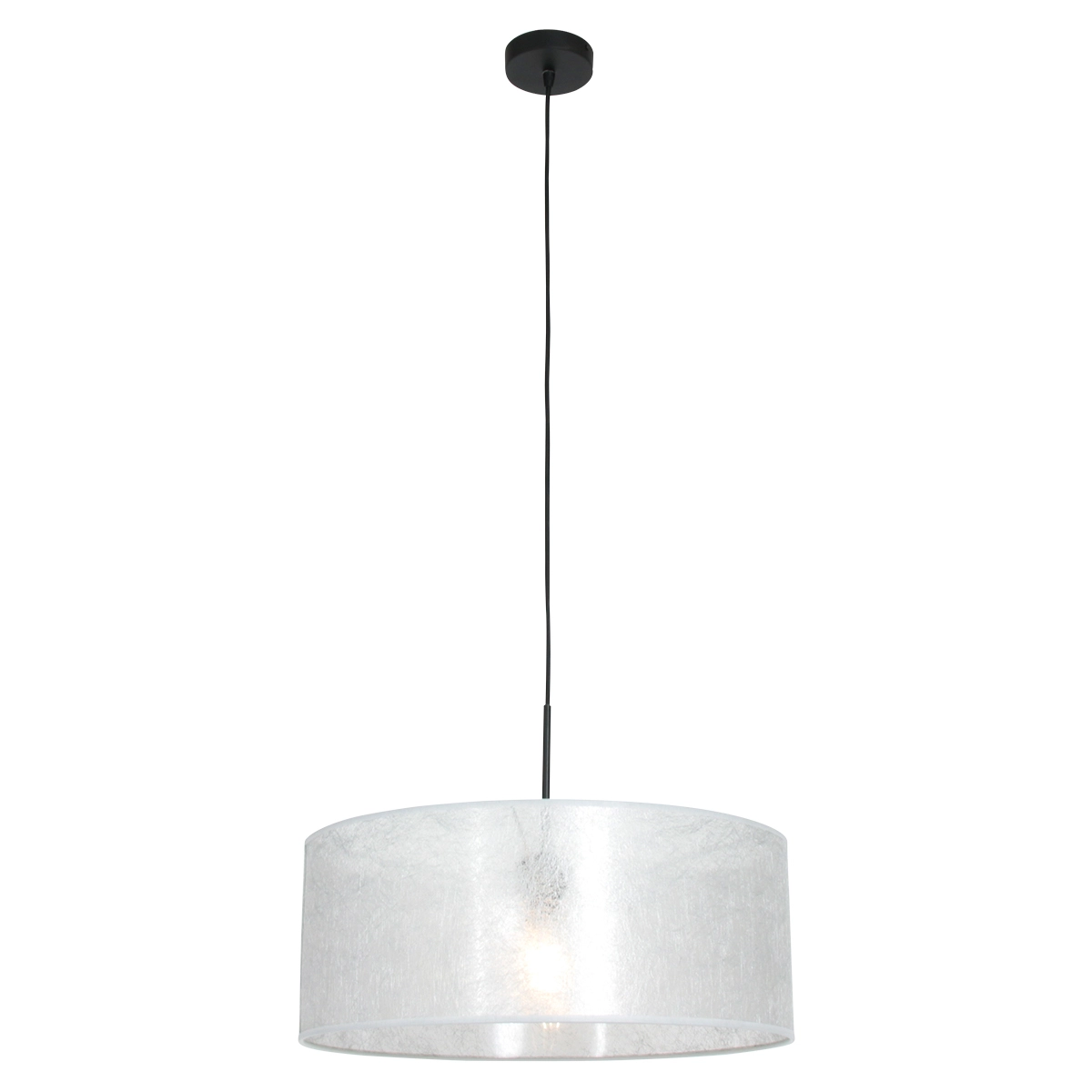 Lampe suspendue Sparkled 50 cm avec abat-jour gris argenté Steinhauer 8712746146233