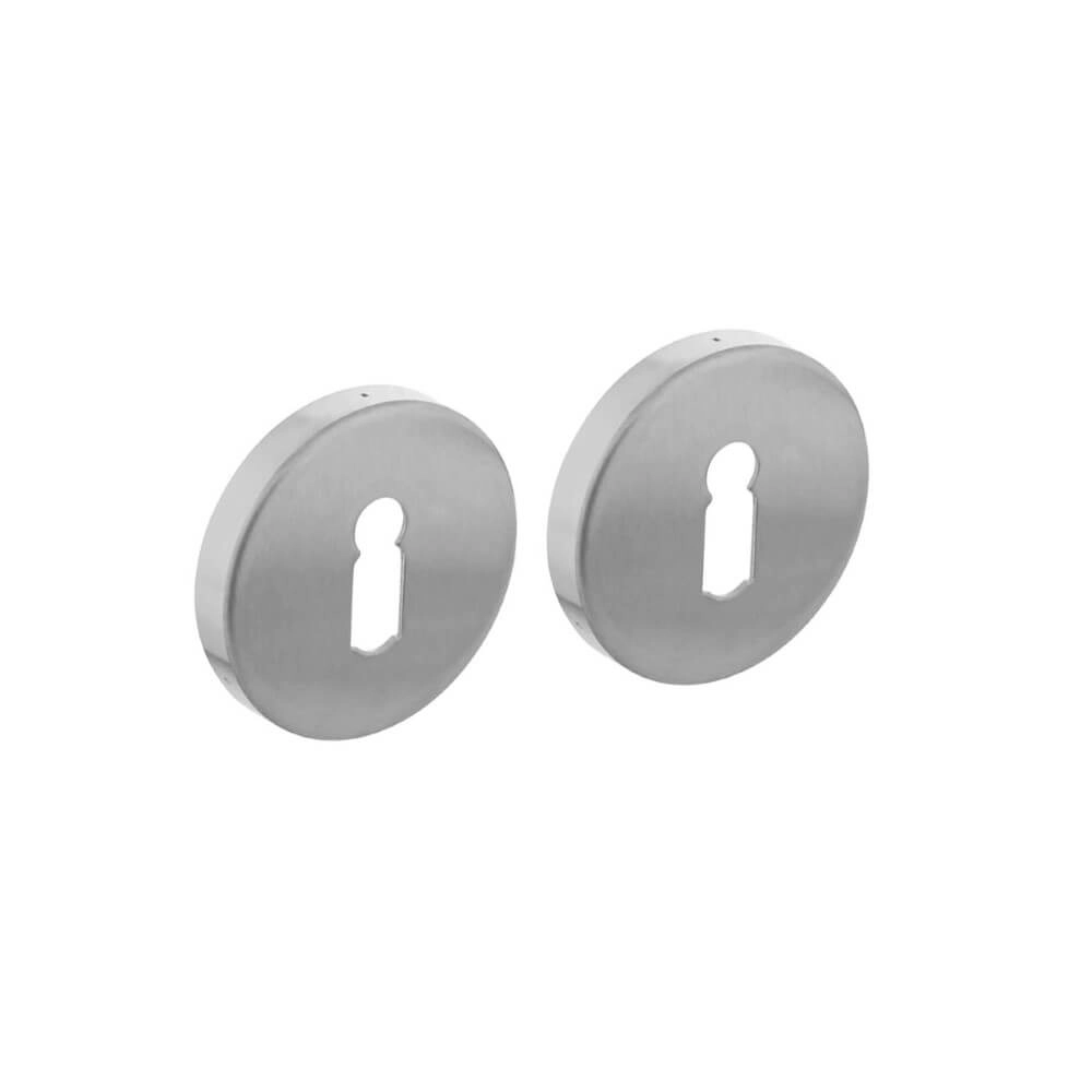 Lot de 2 rosaces clés Tira Inox Lot de 2 rosaces clés Tira Inox