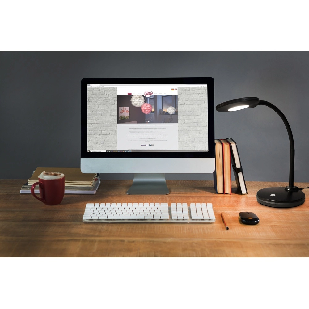 Lampe de bureau à LED Carmen Noir Globo 4048194064695