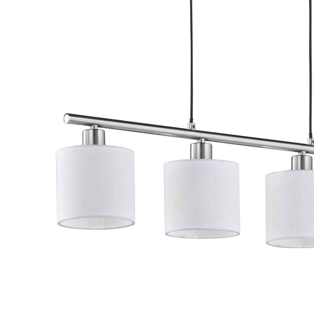 Lampe suspendue salle à manger Tommy 4 gris clair Trio 4017807388992