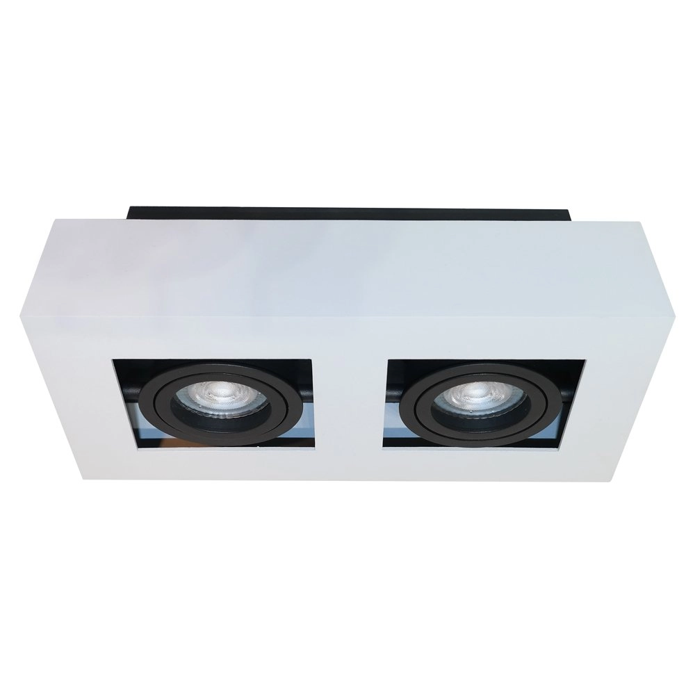 Spot double en saillie Bosco blanc Artdelight 8719831736416