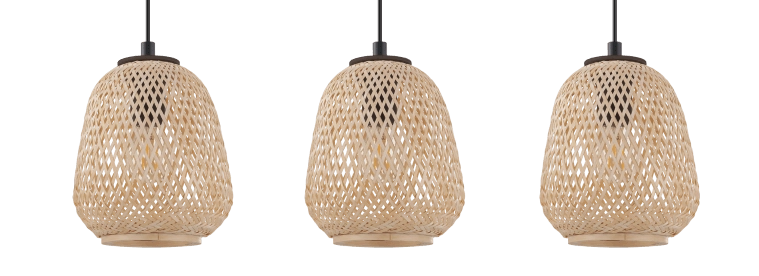 Lampe à suspension Dembleby Rotin Eglo 9002759432621