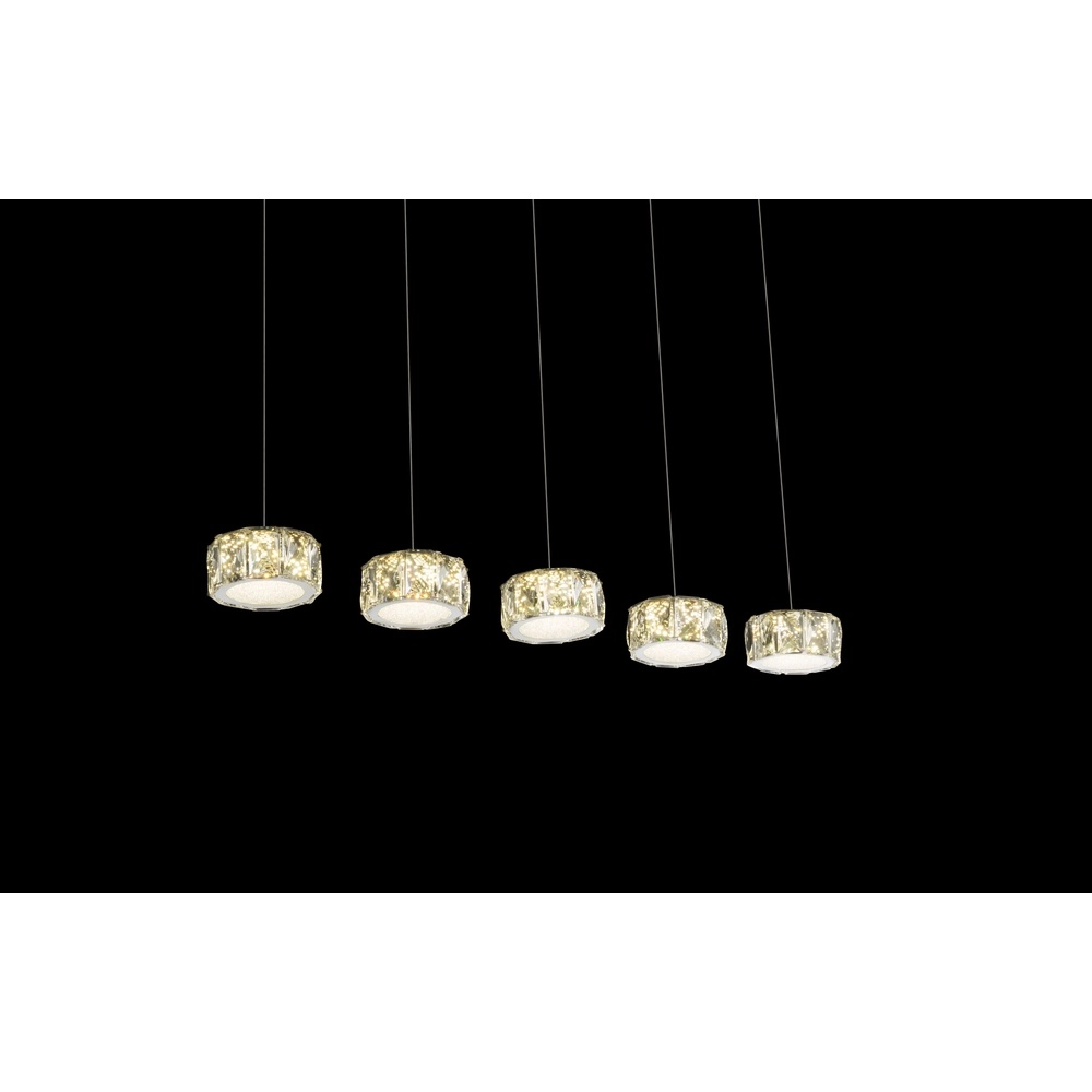 Lampe suspendue à 4 lumières Amur Chrome Globo 9007371342068