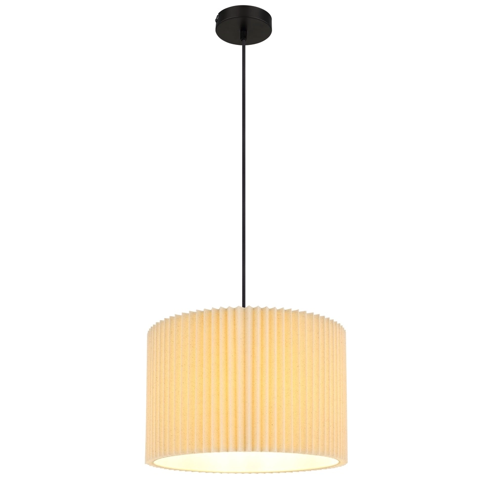 Lampe suspendue Page Ø 38cm blanc avec noir