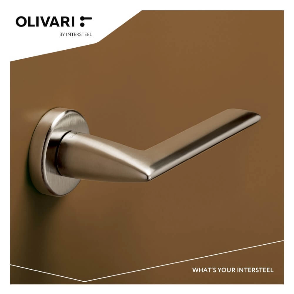 Poignée de porte design Tecno chrome mat Olivari 8714186478219