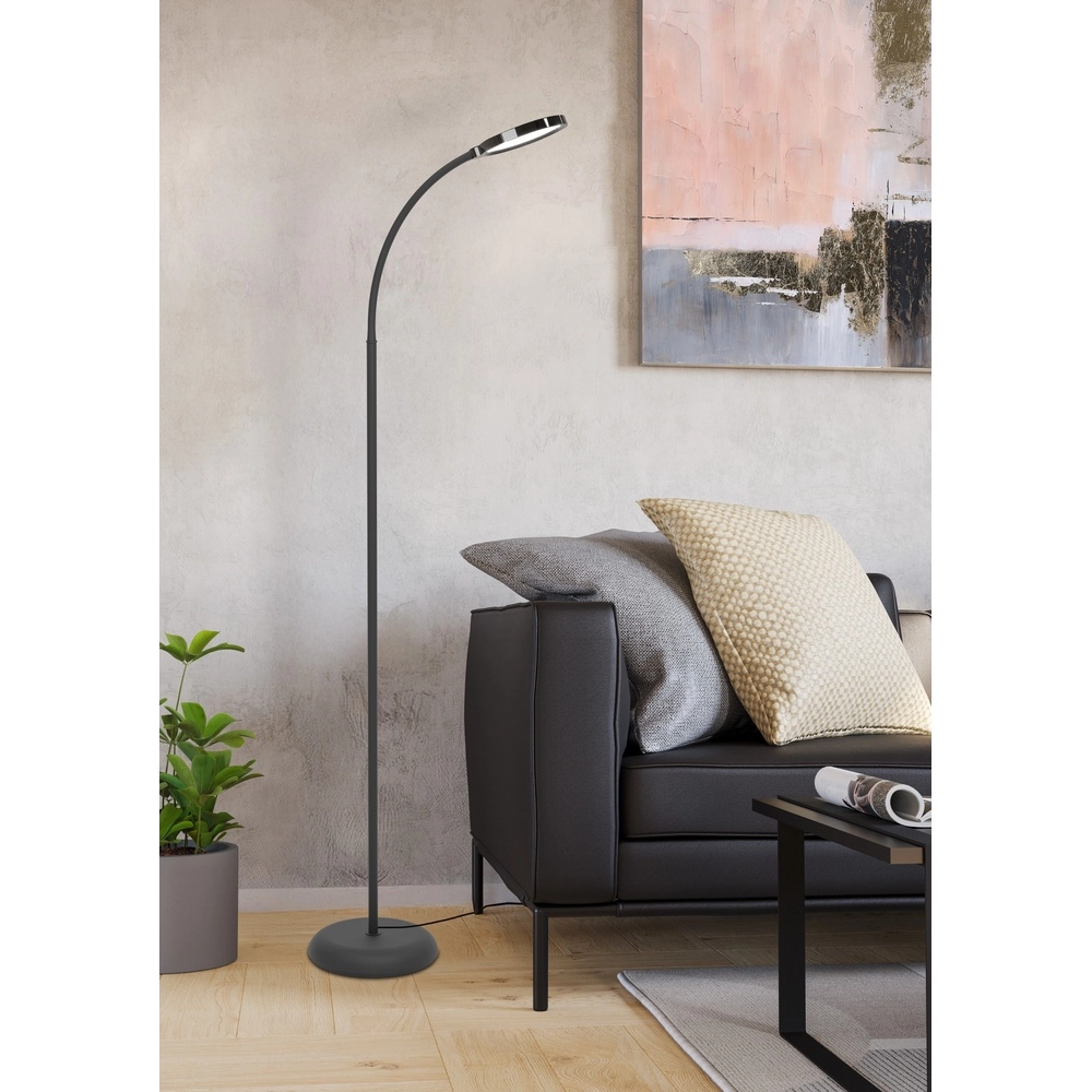 Lampadaire Lauro noir Eglo 9008606357529
