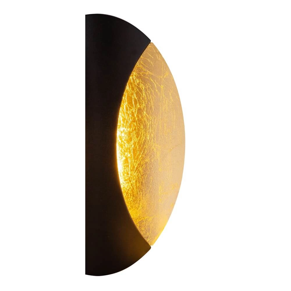 Applique murale design Alexandra noir avec or Globo 9007371395453