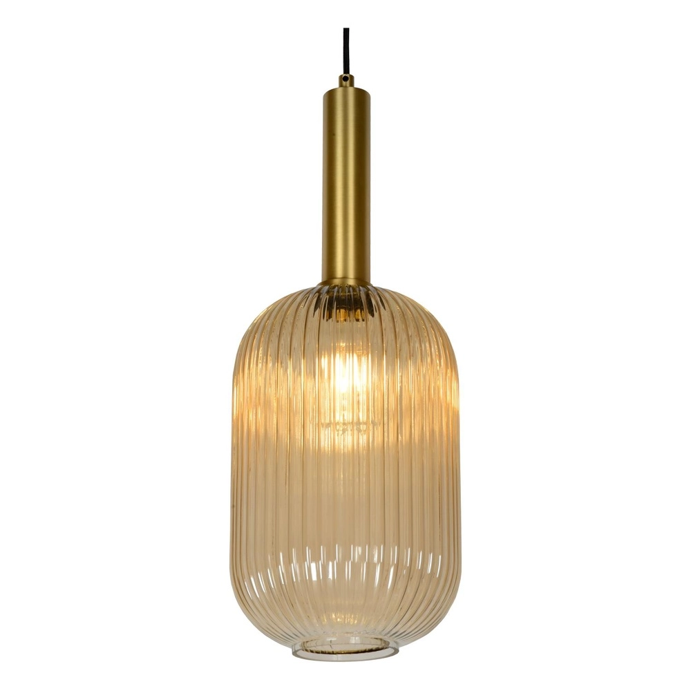 Lampe suspendue Maloto Ø 20 cm d’ambre Lucide 5411212451187