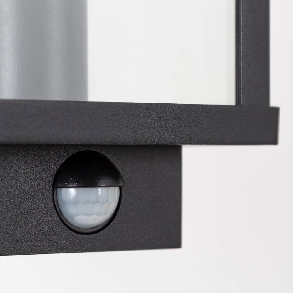 Lampe d'extérieur noire avec capteur Boston KS 8714732776806