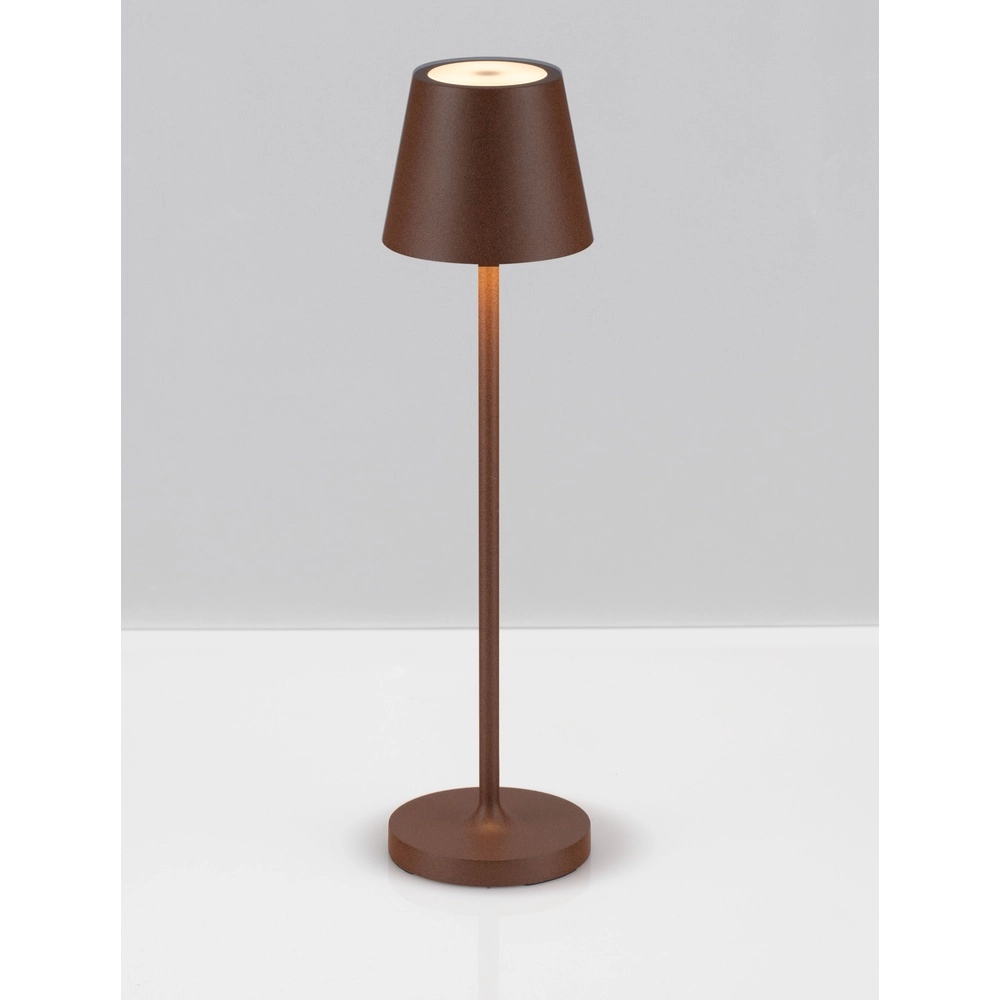 Lampe de table Petit Rechargeable brun rouille Lyora 5212017450784