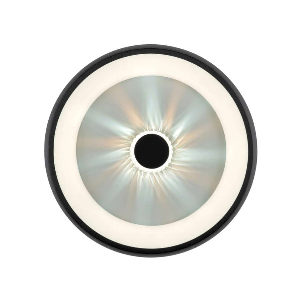 Plafonnier rond Vertigo noir Ø 46,5cm Just Light 4043689994723