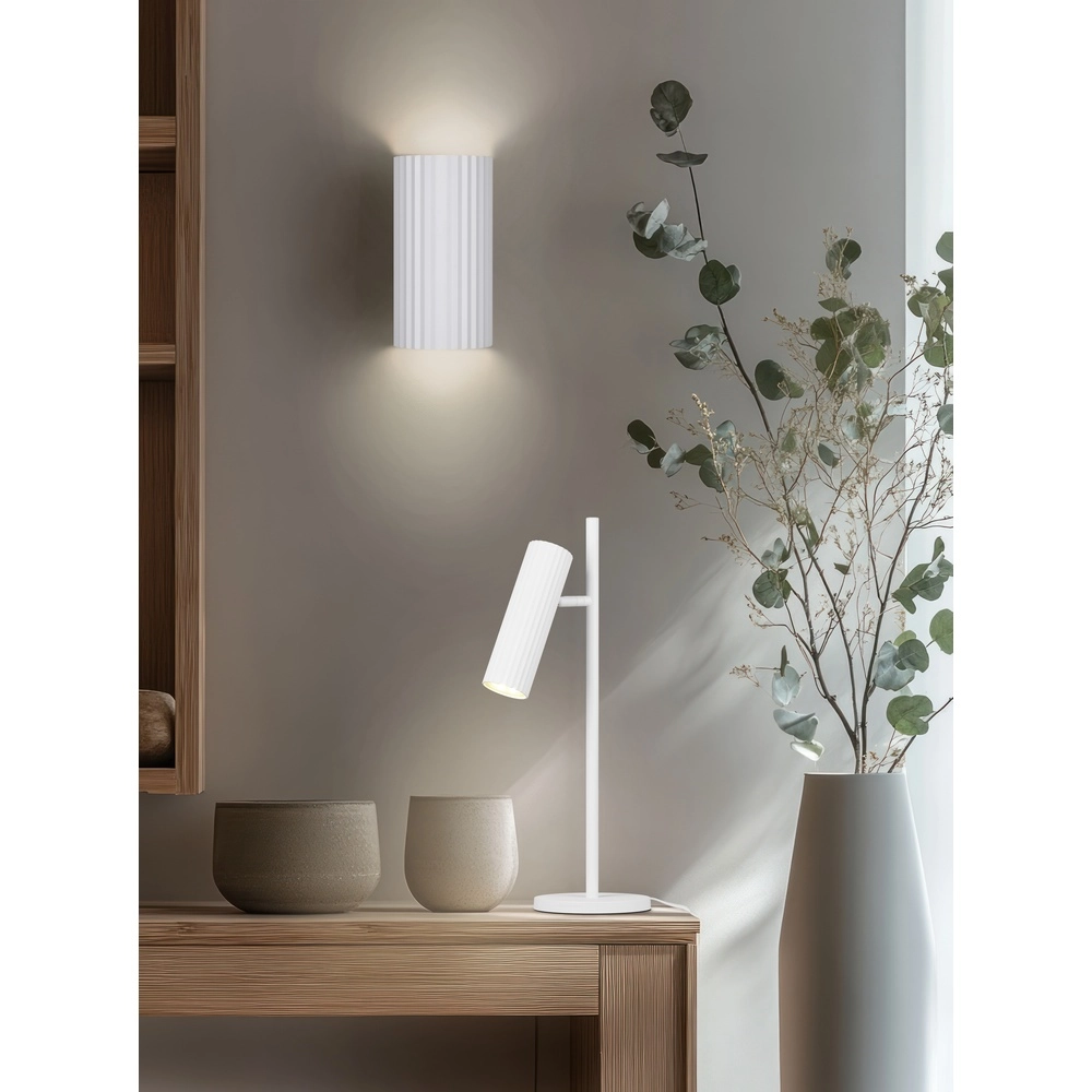 Lampe de table élégante Soka blanc Trio 4017807658699