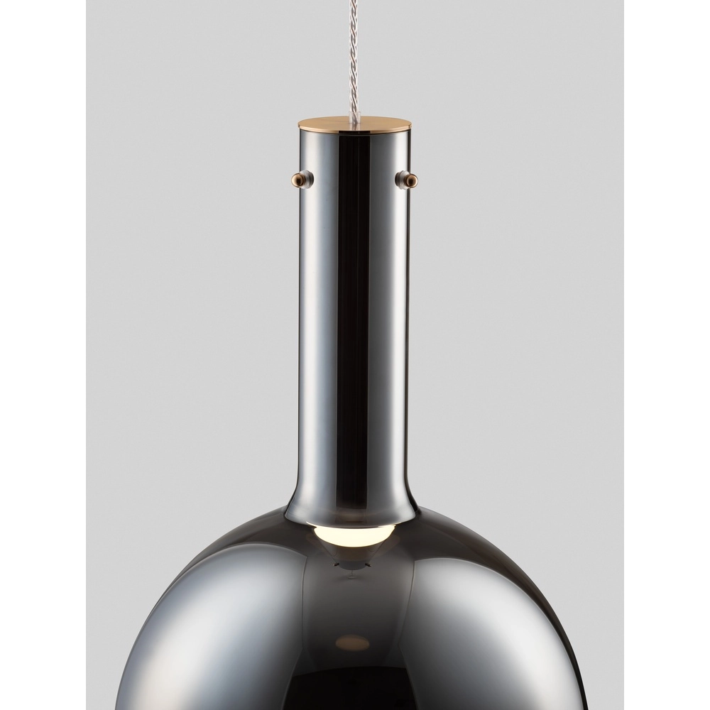 Suspension Nostos verre fumé Ø 30cm Lyora 5212017484185