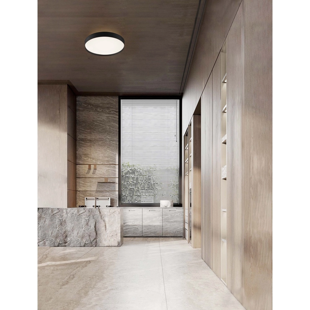 Plafonnier Roi noir Ø 40cm Lyora 5212017448934