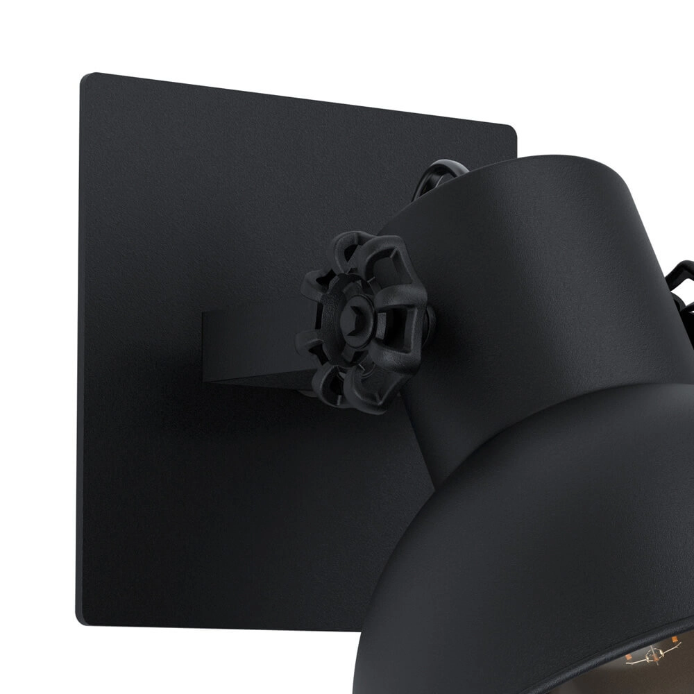 Spot mural noir Barnstaple Eglo 9002759434311