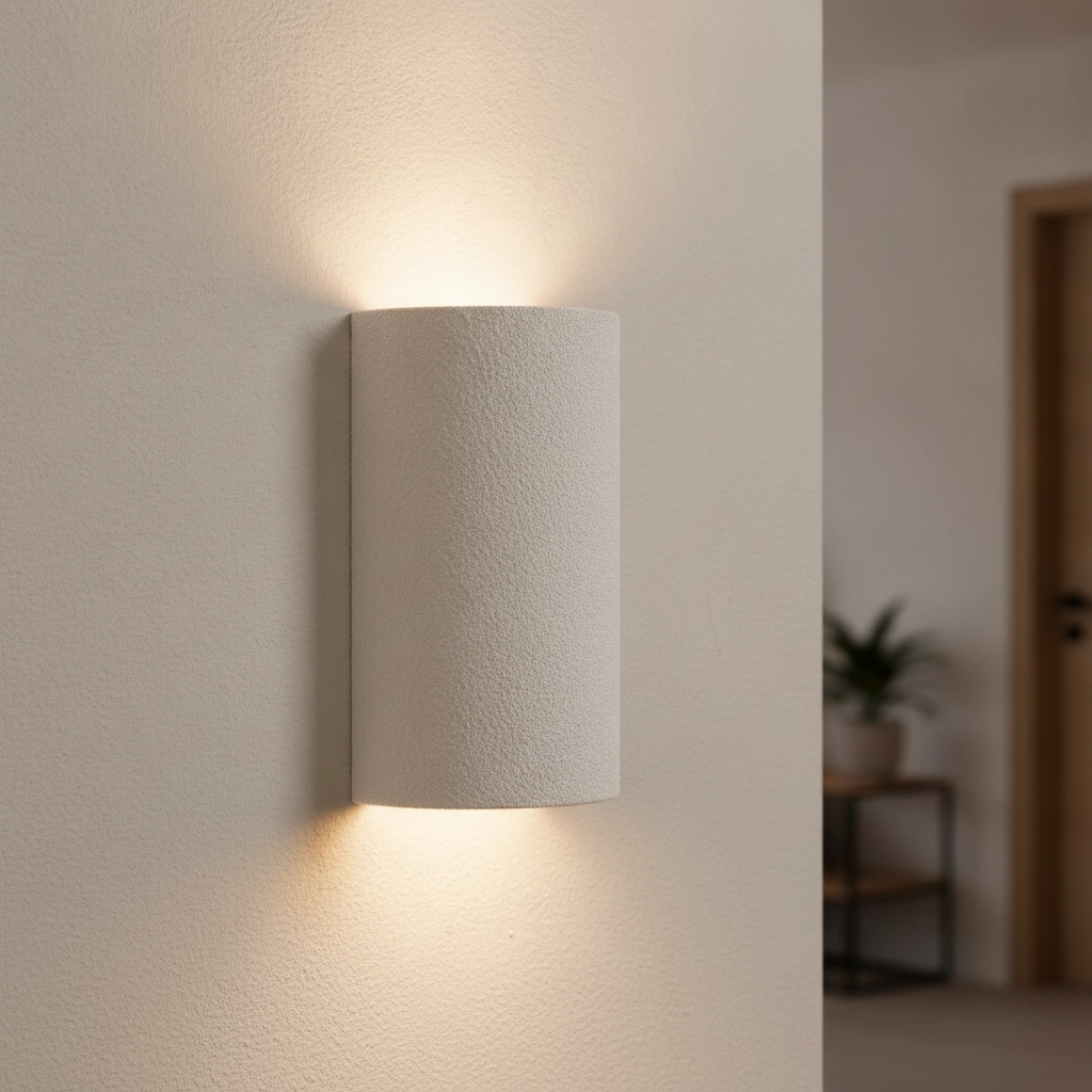 Applique murale ronde Luz blanc