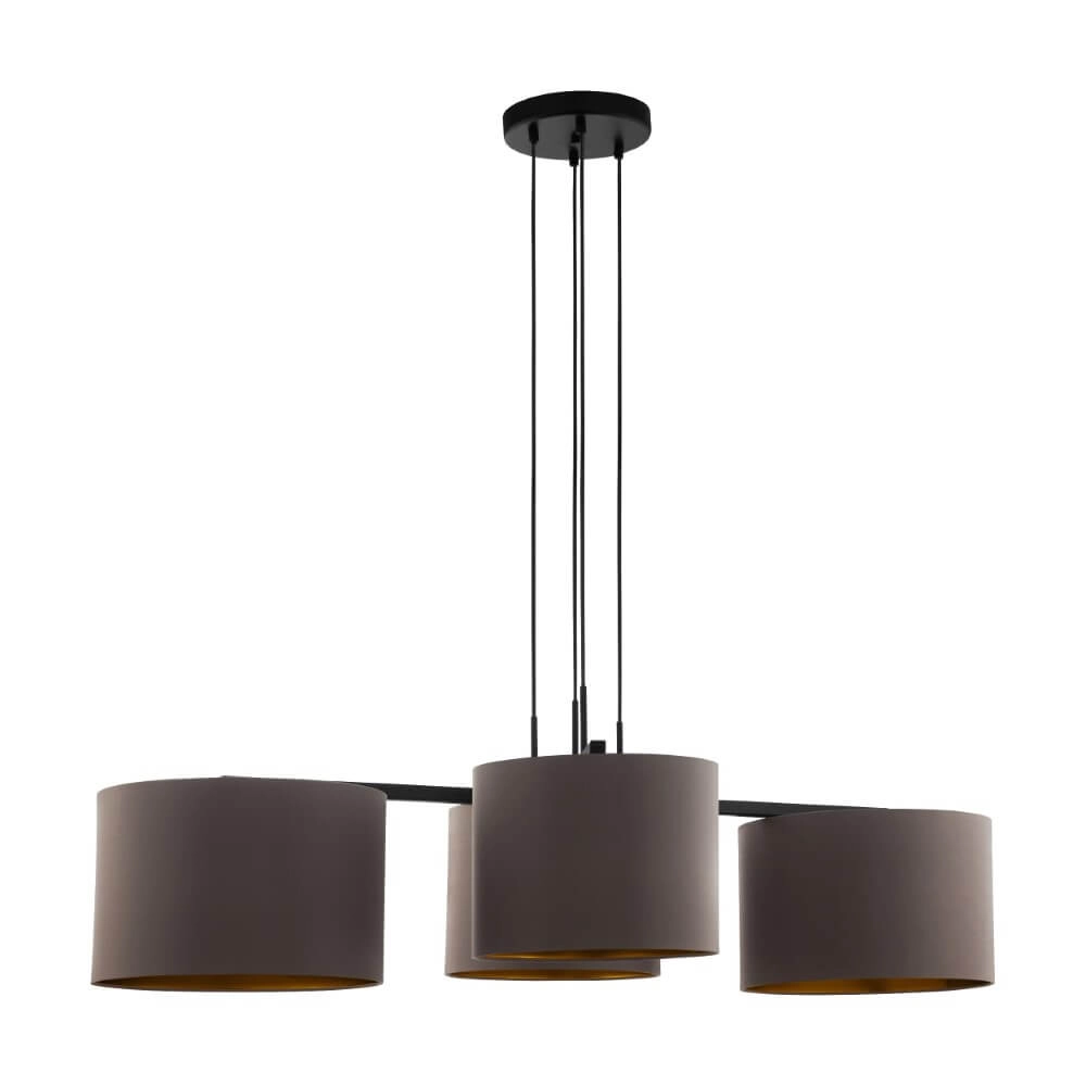Lampe suspendue chic Honduras avec 4 hottes