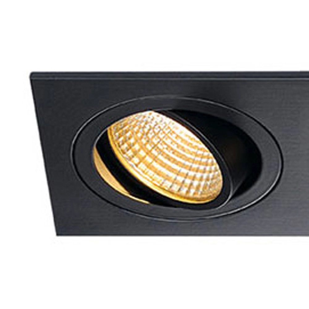 Spot encastré LED New Tria 2 LED 2700K noir avec ressorts de serrage SLV 4024163150576