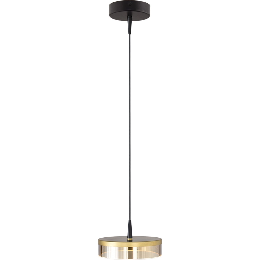 Lampe pendante de conception Imperia noir avec or Ø 16cm