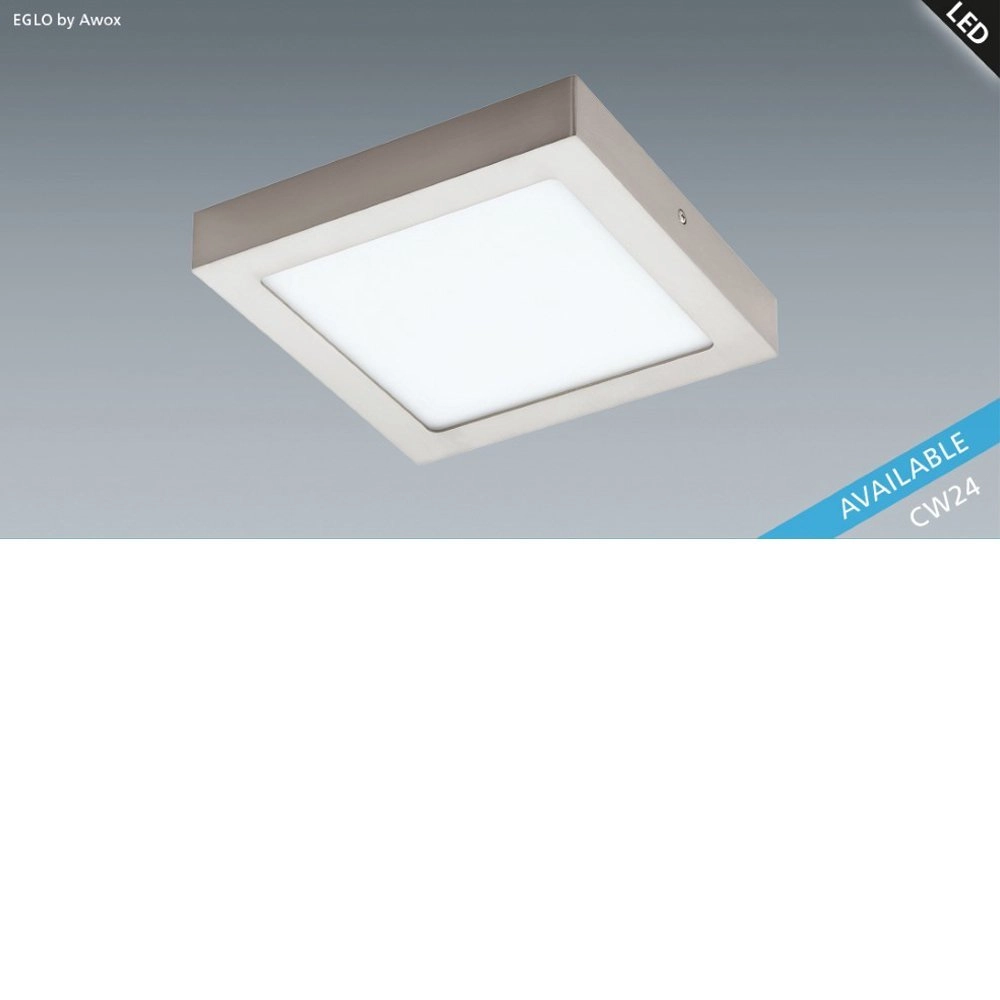 LED plafonnier Fueva-C Square 22,5 cm nickel mat Eglo 9002759966799