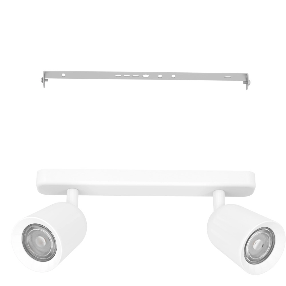 Spot monté en surface Camaldoli 2 lumières blanches Eglo 9008606357055