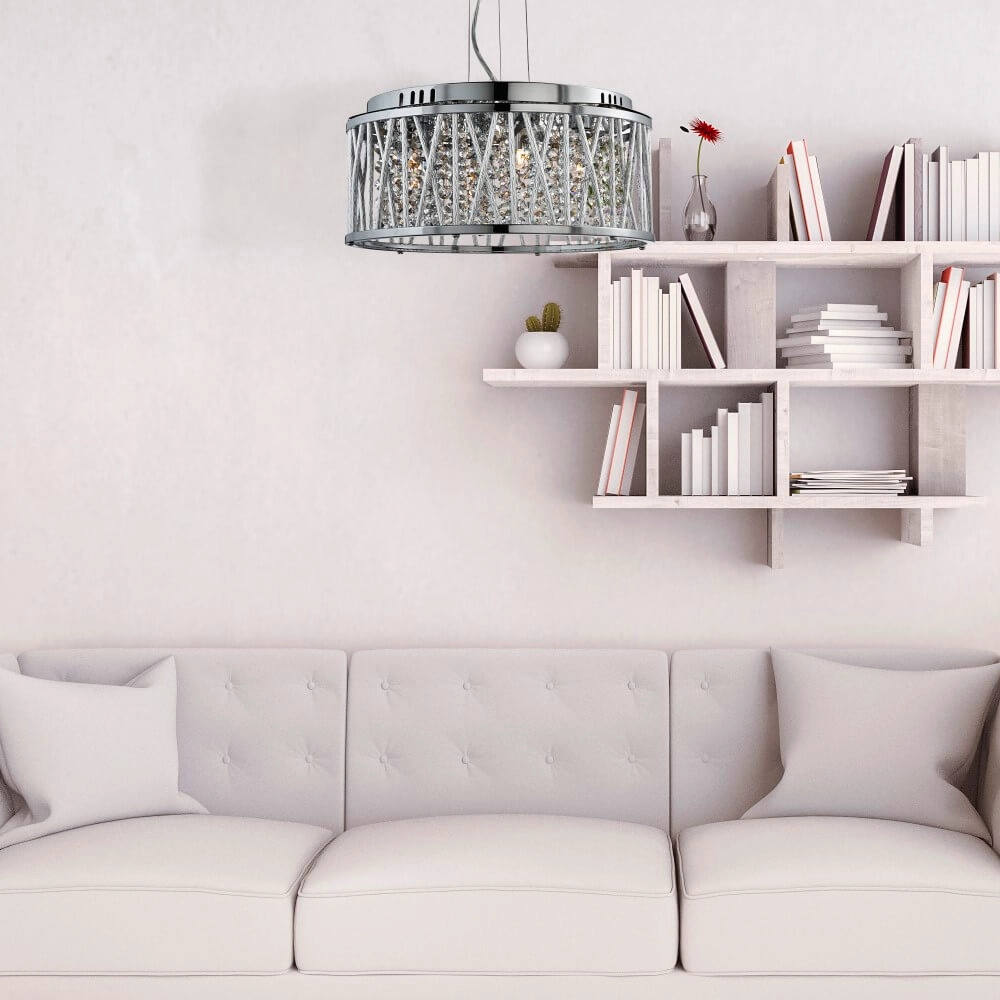 Lampe à suspension design Elise Ø 35 cm Searchlight 5053423039428