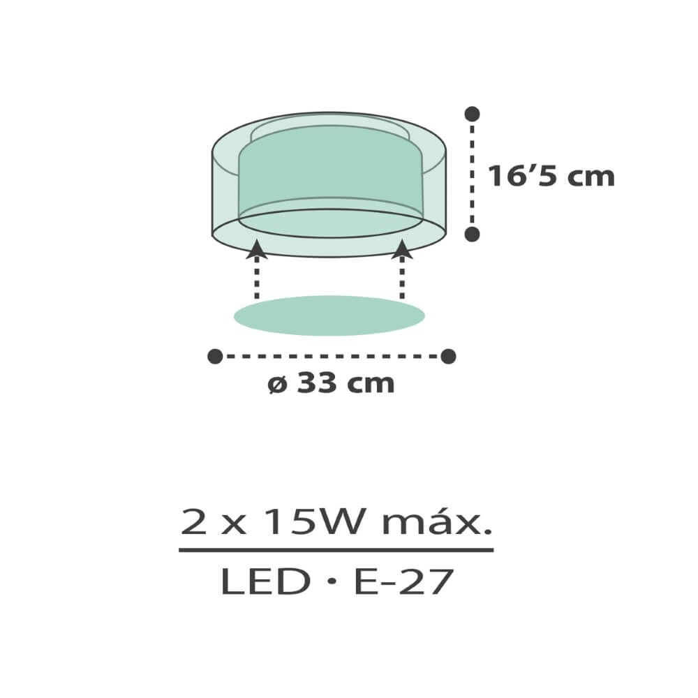 Plafonnier Nuage Clouds vert Dalber 8420406001623