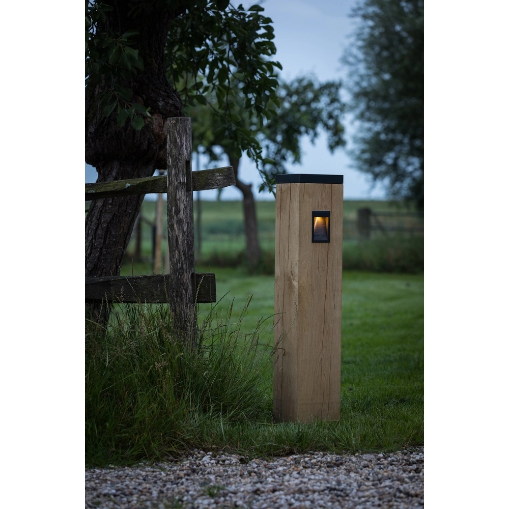 Lampe en bois à tapis-soleil Torre Solar Chêne - 17,5x17,5x90cm - 2700K Timberlab 8716803514584