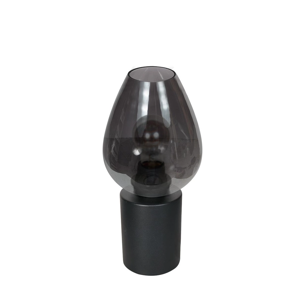 Lampe de table Bloeba verre fumé Ø 15cm Steinhauer 8712746181135