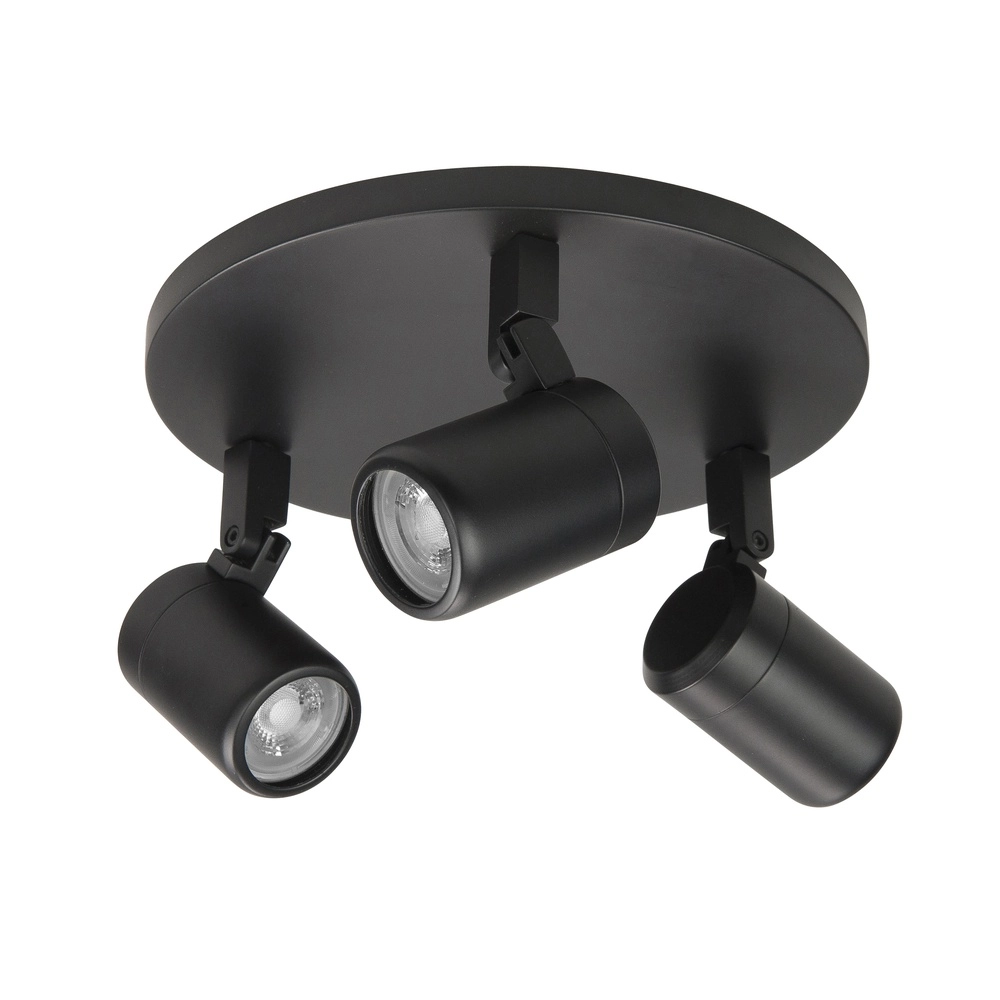 Moquerie Rain Noir 3 lumières rond Moquerie Rain Noir 3 lumières rond