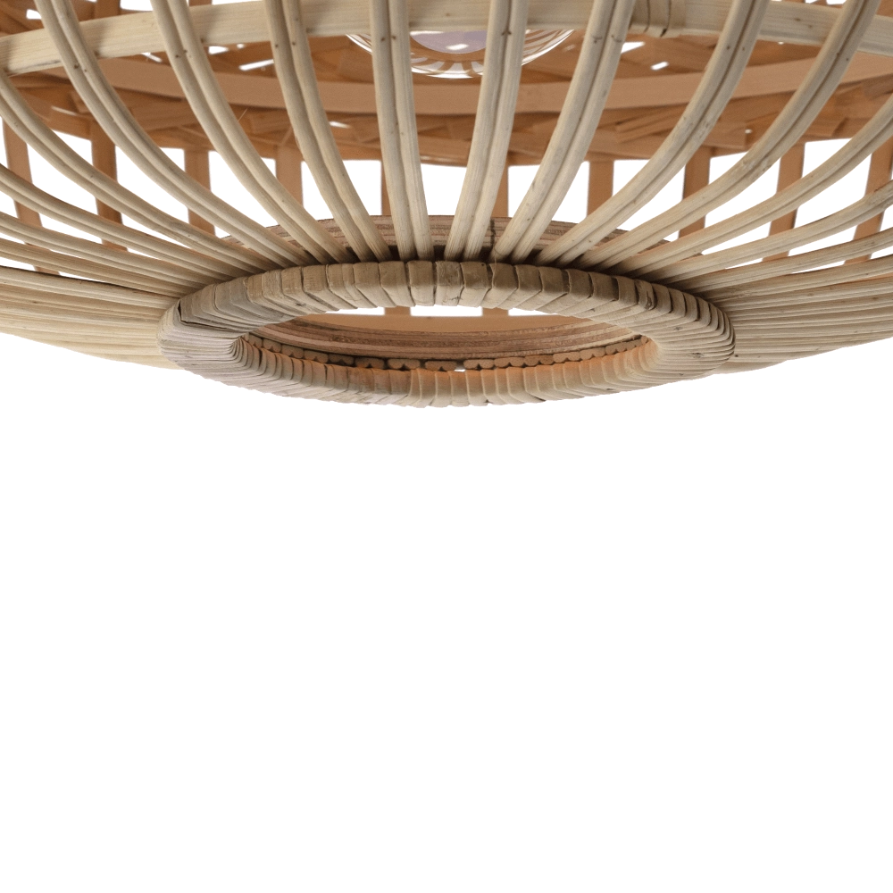 Plafonnier en rotin Amsfield Ø45cm Eglo 9002759437237
