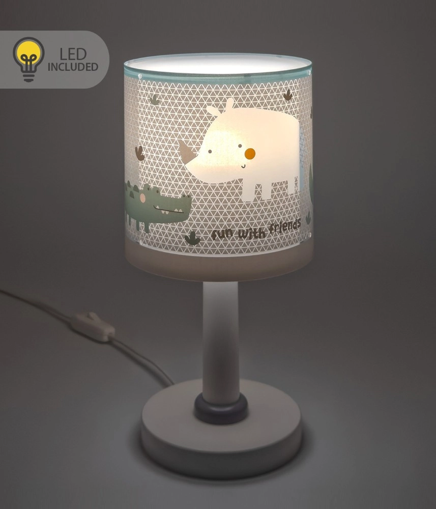 Lampe de table Rhino & Croco gris Dalber 8420406002279