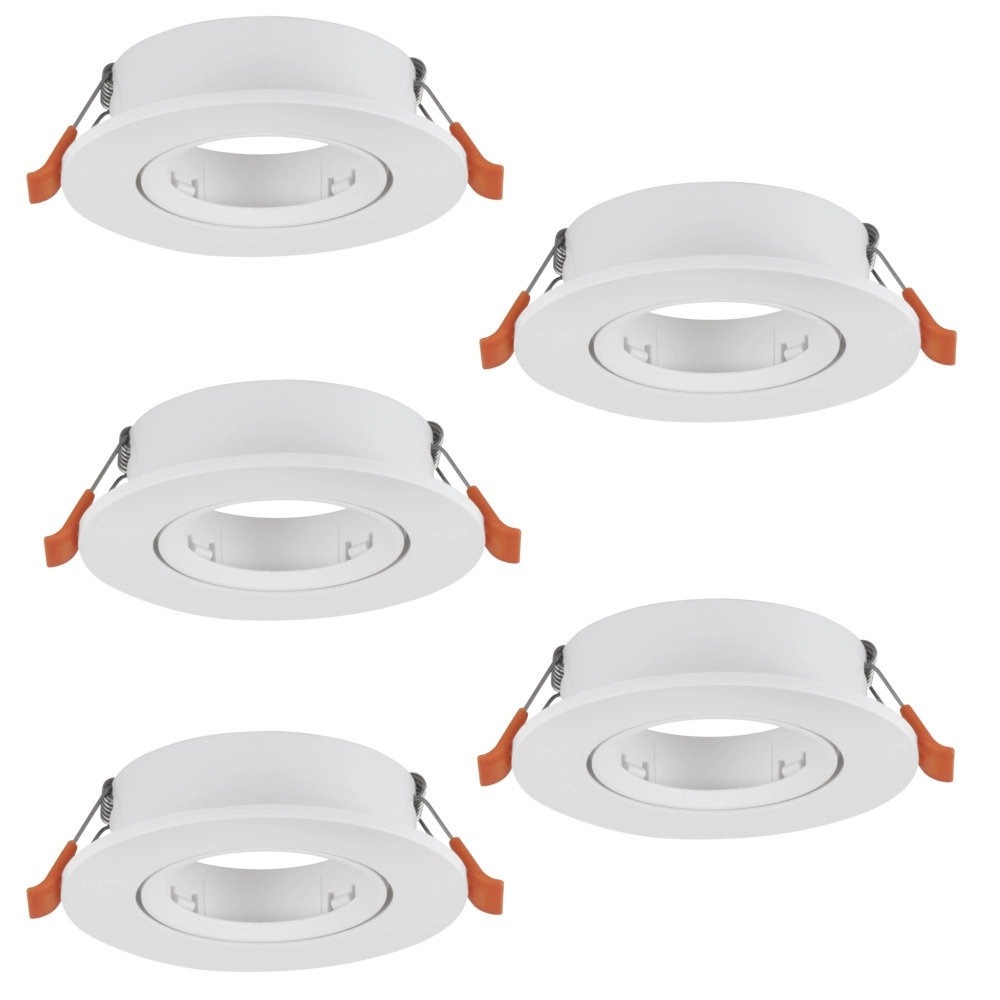 Lot de 5 spots encastrés Barranco blanc Ø 9cm