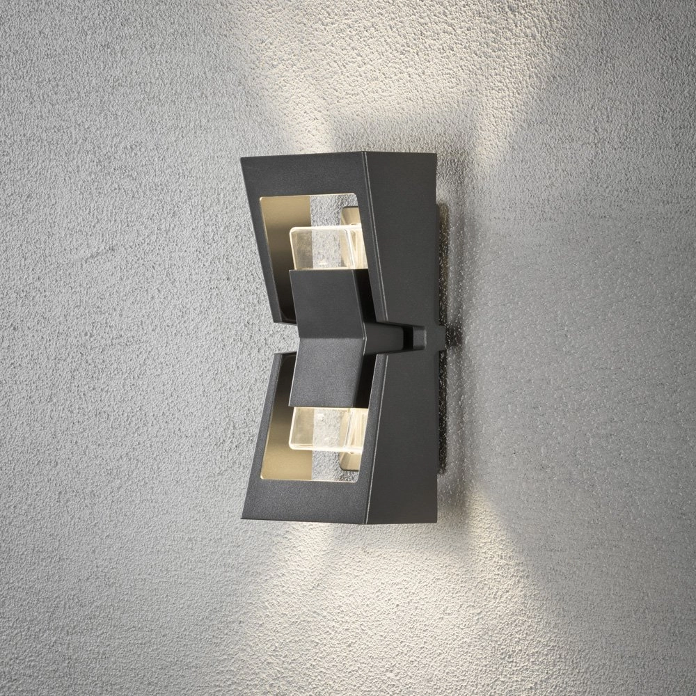 Spot mural LED Potenza 2 lumières anthracite KonstSmide 7318307971378