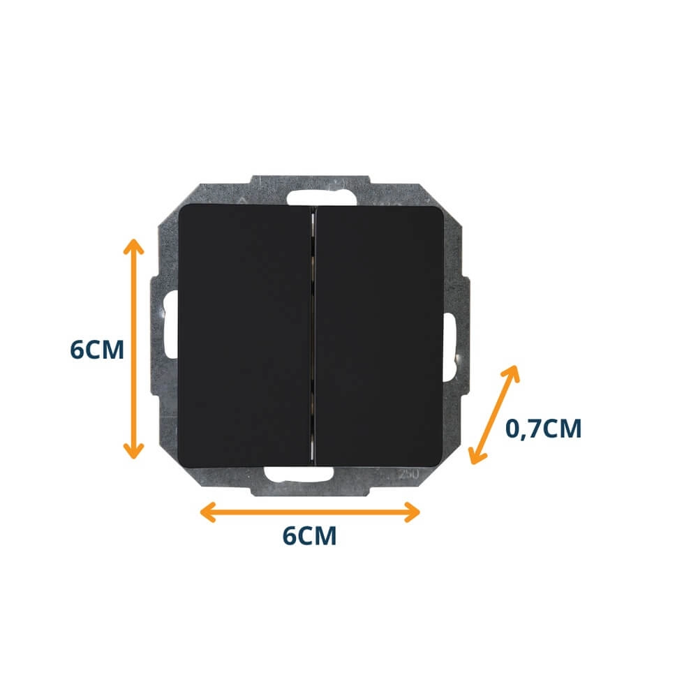 Interrupteur de série Paris noir Lyora 4008224656900