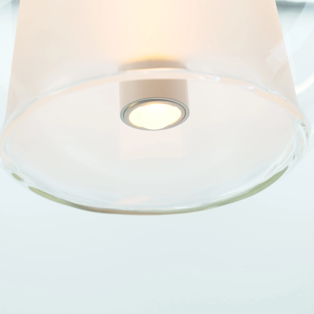 6-light pendant lamp Menorca grey Stars of Light 9008606360000